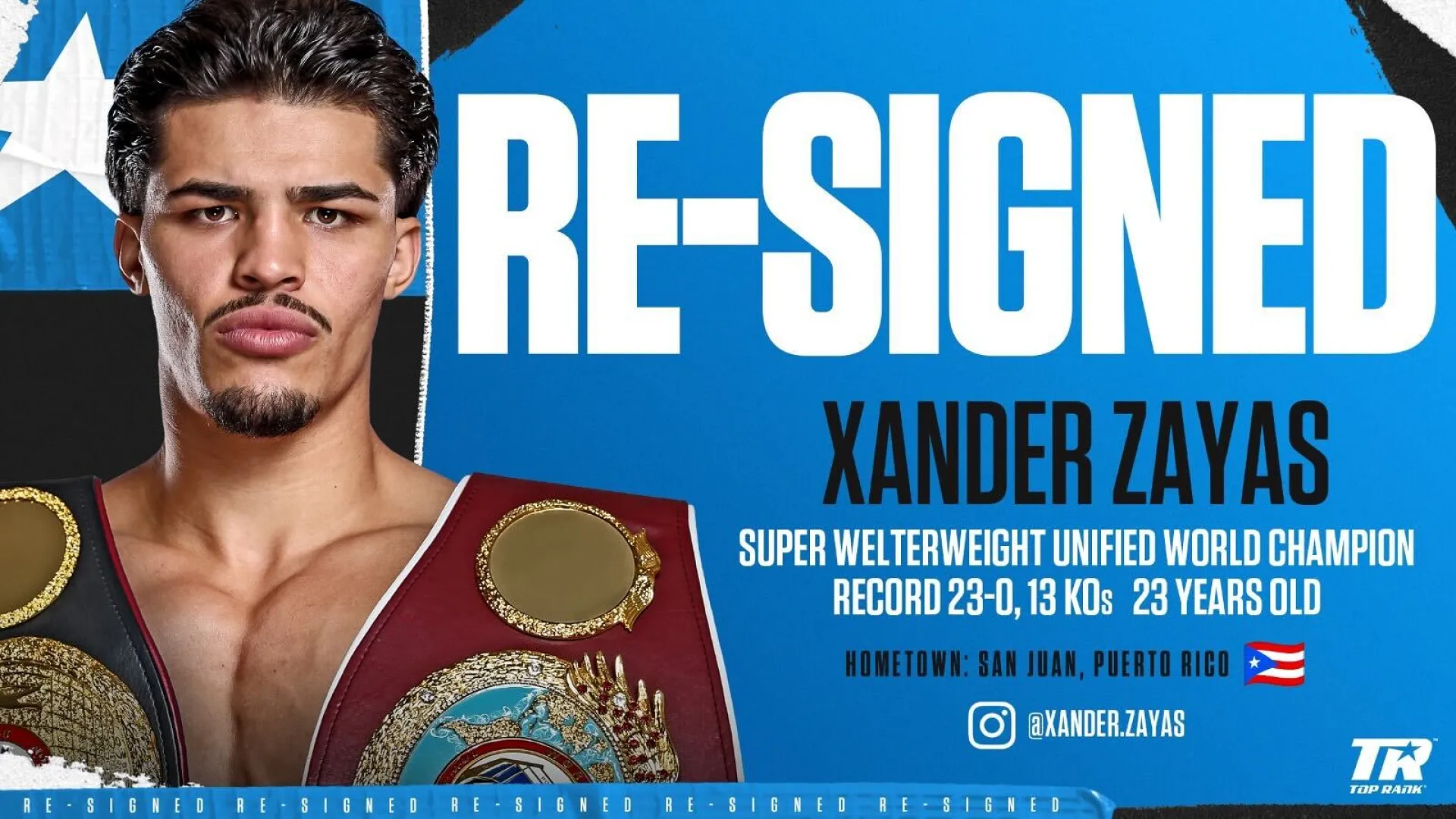 Article image of Xander Zayas Signs Multi-Year Extension with Top Rank